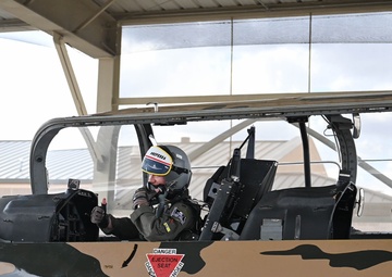 T-6 Maintainer gets an incentive ride from 85 FTS