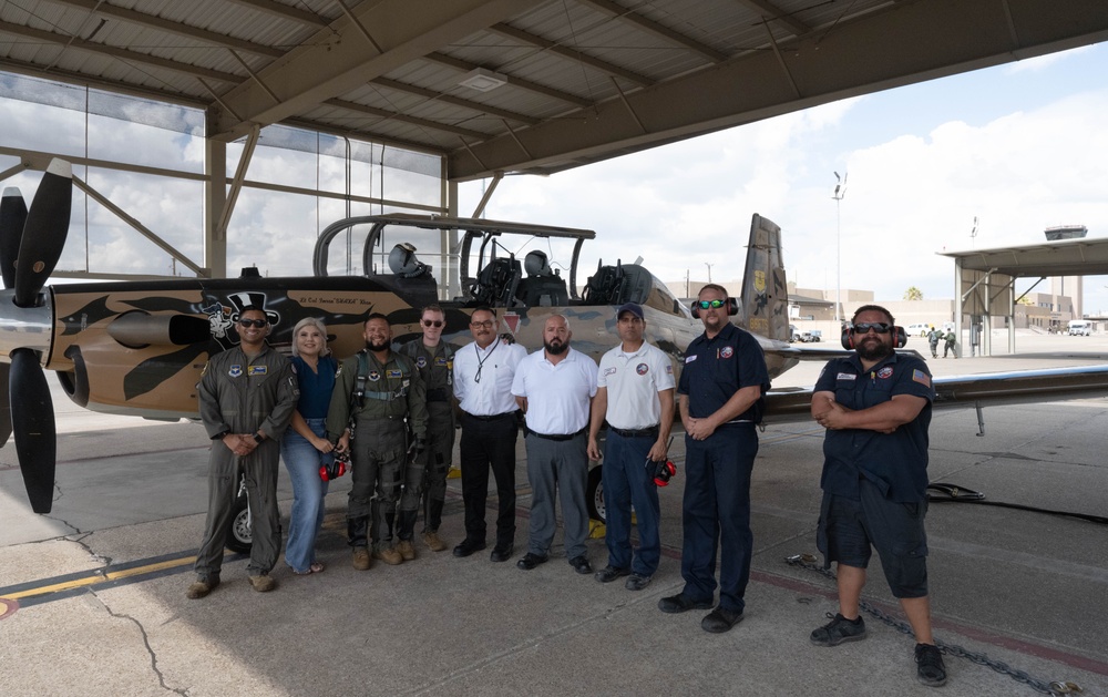 T-6 Maintainer gets an incentive ride from 85 FTS T-6 Maintainer gets an incentive ride from 85 FTS