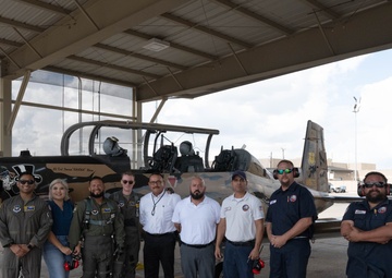 T-6 Maintainer gets an incentive ride from 85 FTS