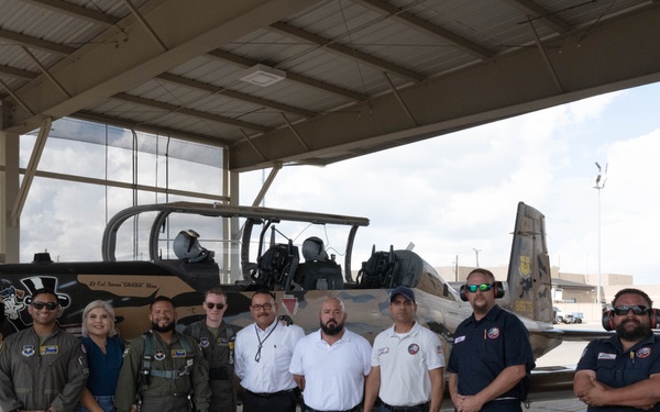 T-6 Maintainer gets an incentive ride from 85 FTS