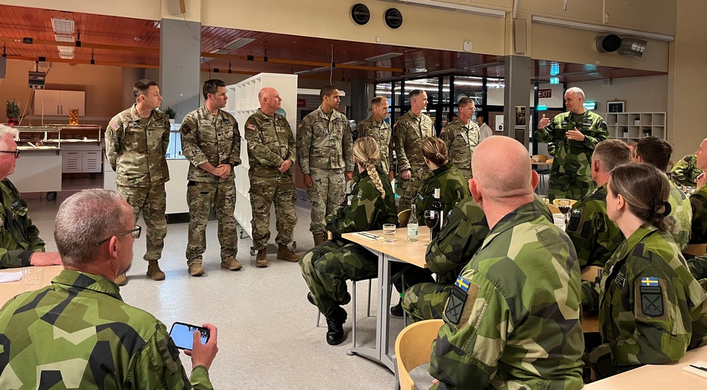New York Army Guard Soldiers mentor Swedish Division Staff