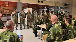 New York Army Guard Soldiers mentor Swedish Division Staff