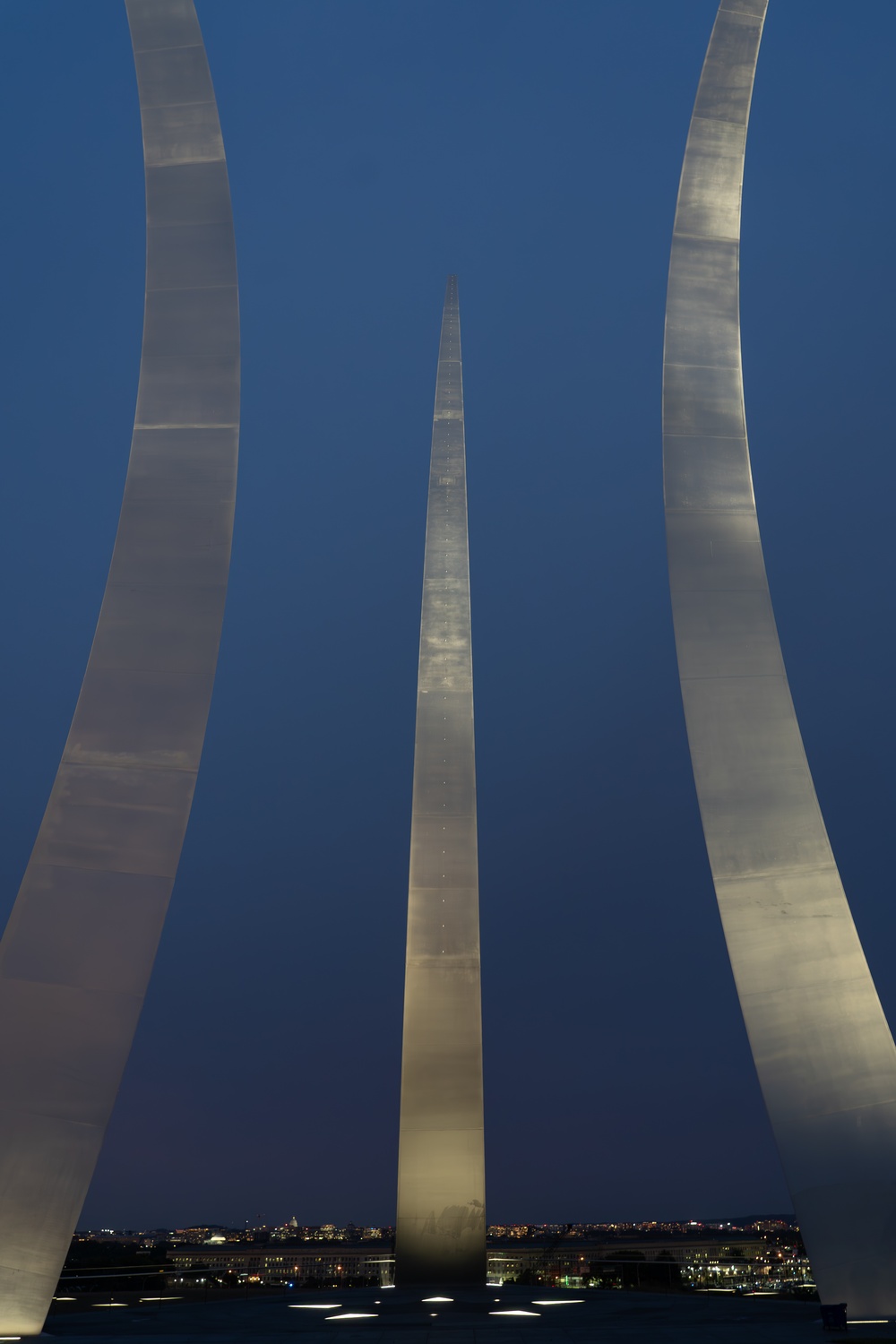 USACE Lighting Restores Air Force Memorial's Nighttime Visibility