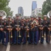 NMC 250 Philadelphia: 2nd Marine Division Band Perform During Navy and Marine Corps 250 parade