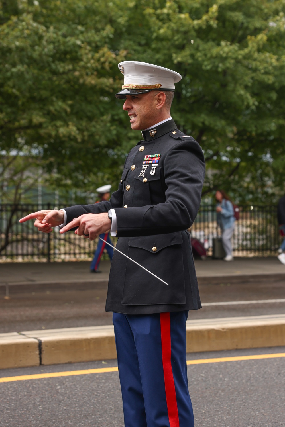 NMC 250 Philadelphia: 2nd Marine Division Band Perform During Navy and Marine Corps 250 parade