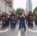 NMC 250 Philadelphia: 2nd Marine Division Band Perform During Navy and Marine Corps 250 parade