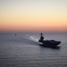 Italian Navy Offshore Patrol Vessel ITS Paolo Thaon di Revel (P430) Sails with USS Gerald R. Ford (CVN 78)