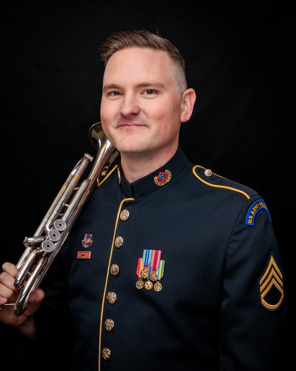 Staff Sgt. Preston Haining - Trumpet - U.S. Army Field Band Headshot