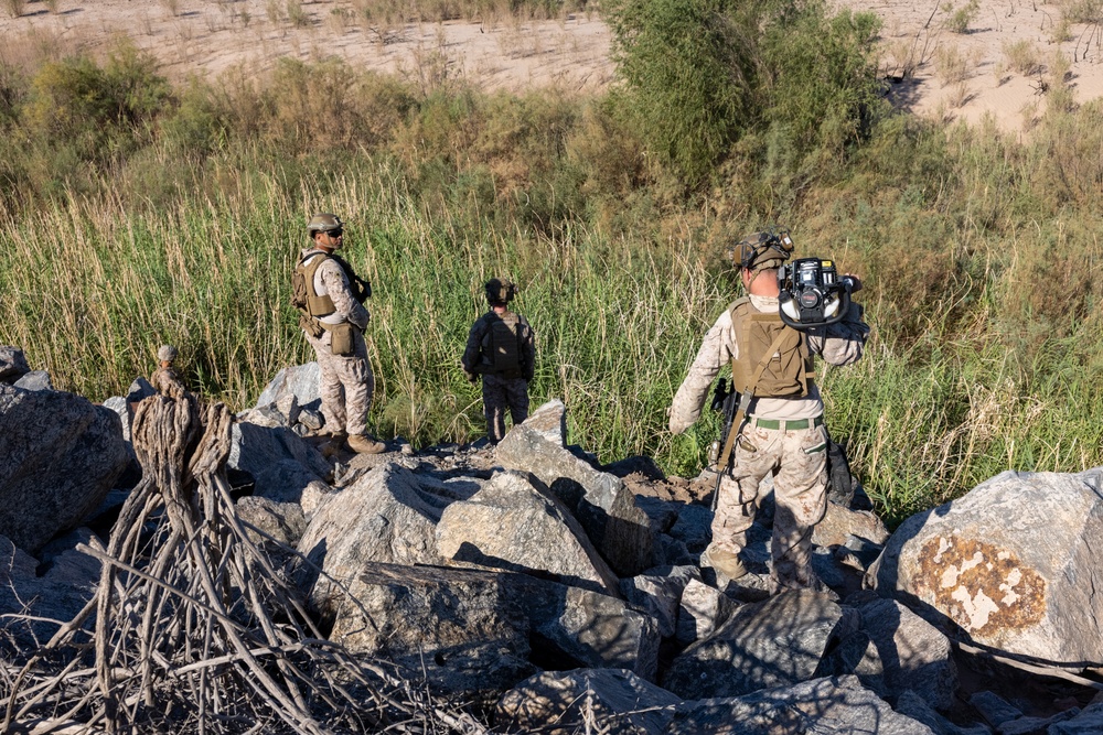 JTF-SB Marines conduct Yuma National Defense signage emplacement mission