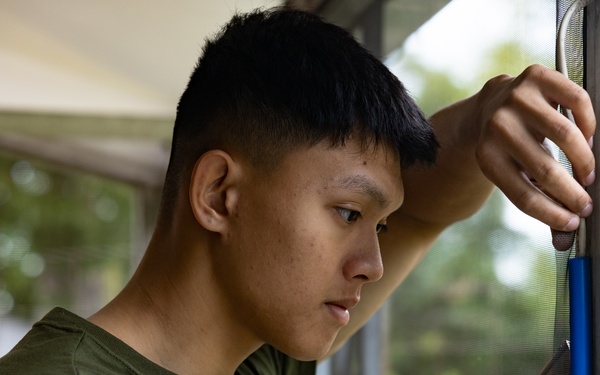 Navy and Marine Corps Volunteer with Habitat for Humanity