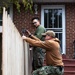 Navy and Marine Corps Volunteer with Habitat for Humanity