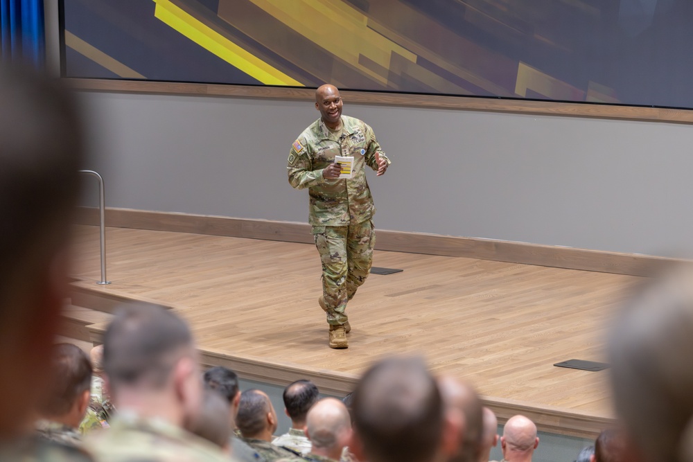 DV Speaker GEN Xavier T. Brunson speaks to the USAWC Class of 2026