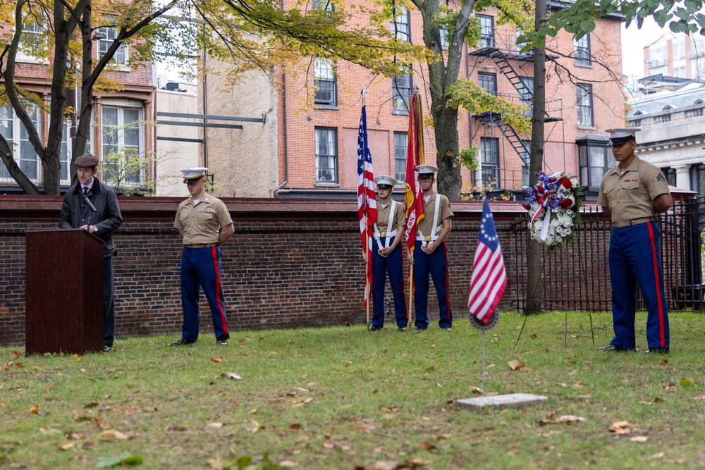 NMC 250 Philadelphia: Samuel Nicholas Memorial Wreath Laying Ceremony