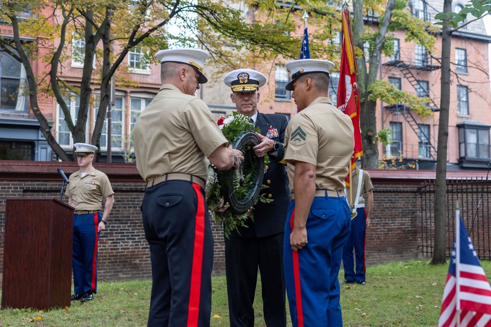 NMC 250 Philadelphia: Samuel Nicholas Memorial Wreath Laying Ceremony