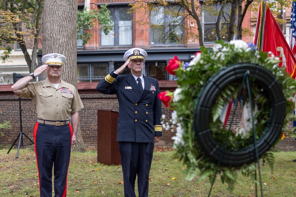 NMC 250 Philadelphia: Samuel Nicholas Memorial Wreath Laying Ceremony
