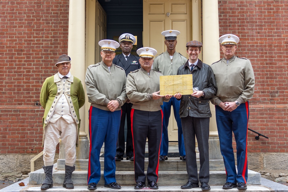 NMC 250 Philadelphia: Samuel Nicholas Memorial Wreath Laying Ceremony