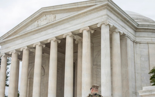 S.C. National Guard Soldiers Patrol Tidal Basin in Washington D.C.