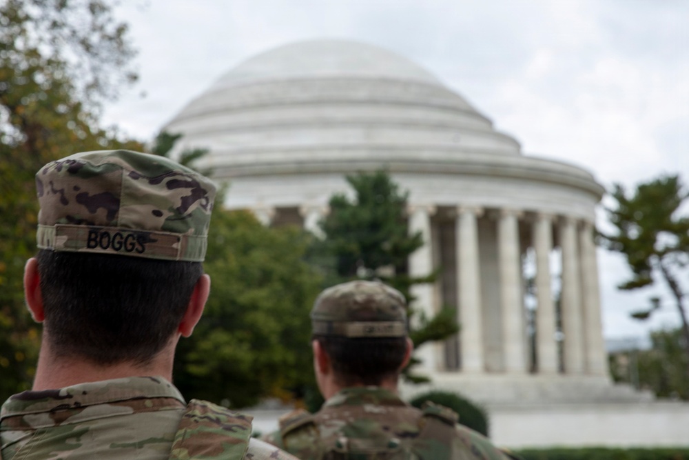 S.C. National Guard Soldiers Patrol Tidal Basin in Washington D.C.