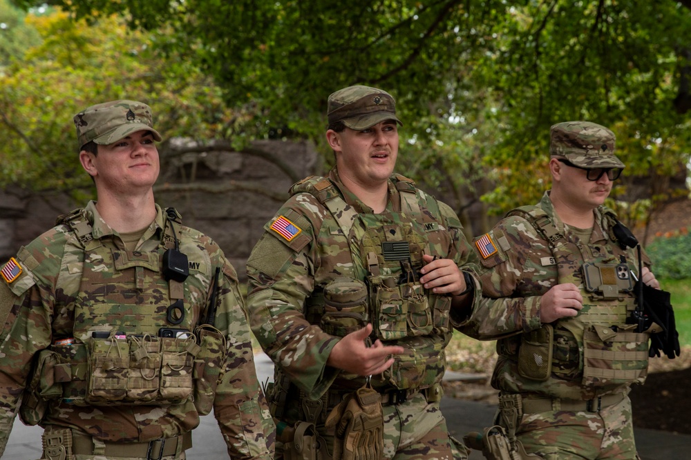 S.C. National Guard Soldiers Patrol Tidal Basin in Washington D.C.
