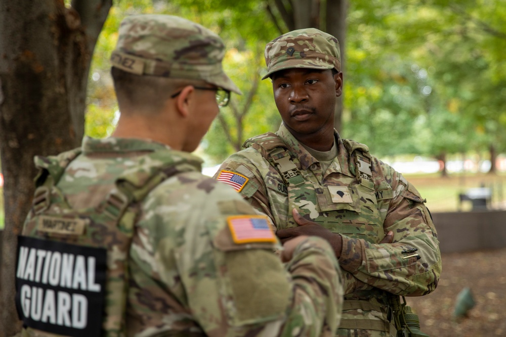 S.C. National Guard Soldiers Patrol Tidal Basin in Washington D.C.