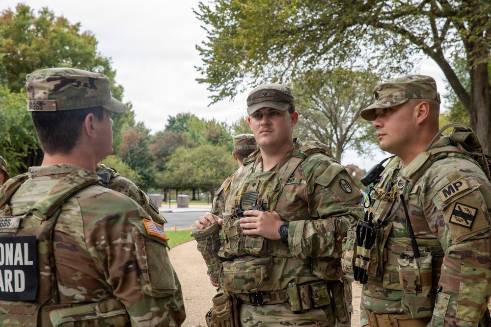 S.C. National Guard Soldiers Patrol Tidal Basin in Washington D.C.