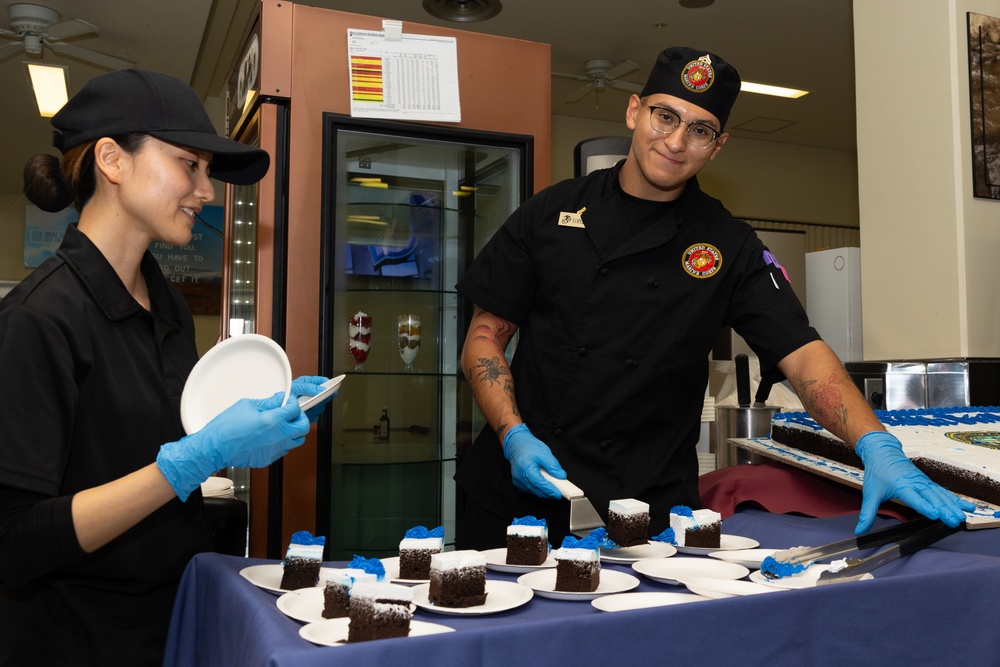 III Marine Expeditionary Force Marines celebrate U.S. Navy’s 250th birthday with Commanding General