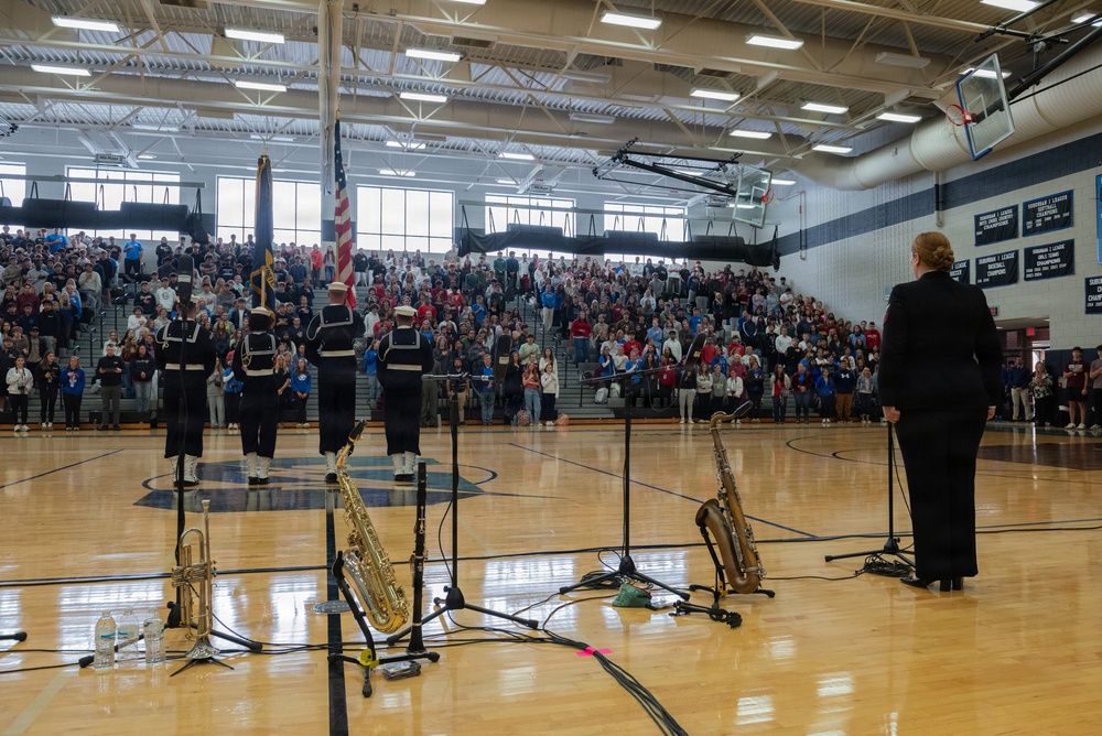 U.S. Navy Band Commodores visit Central Bucks East High School
