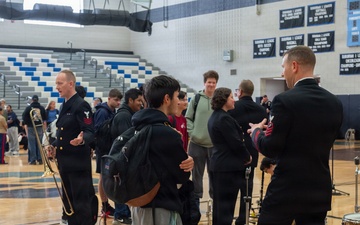 U.S. Navy Band Commodores visit Central Bucks East High School