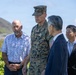 Shigeo Yamada and Distinguished Guests visit the Commander Fusata Iida Memorial at MCBH