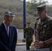 Shigeo Yamada and Distinguished Guests visit the Commander Fusata Iida Memorial at MCBH