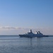 USS Bulkeley (DDG 84) manuvers alongside the Royal Danish Navy Iver Huitfeldt-class frigate Niels Juel (F363)