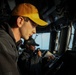 Lt.j.g. Radford Wyrick and Lt.j.g. Kyla Sanders execute maneuvers at sea