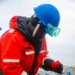 BMSN William Mwiseneza installs the ship name plaque to the lifeline