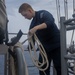USS Iwo Jima Sailors Main Their Posts During Sea and Anchor Evolution