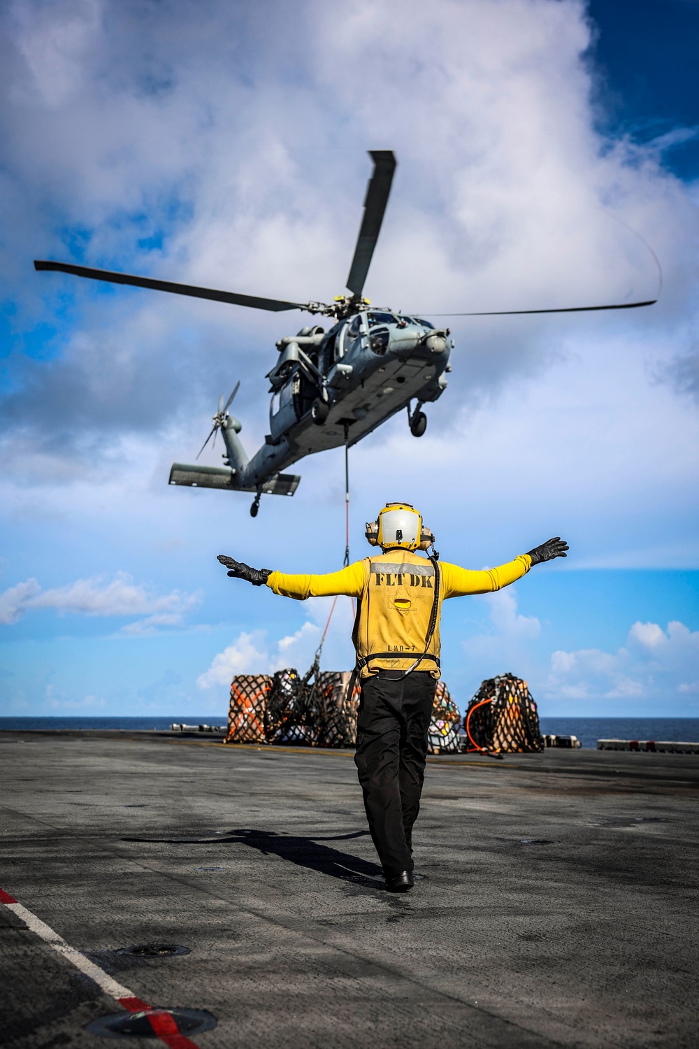 USS Iwo Jima Conducts a Replenishment At Sea