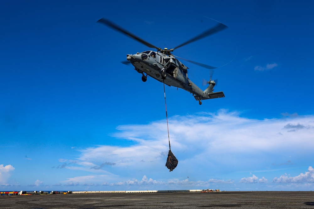 USS Iwo Jima Conducts Replinishment at Sea USS Iwo Jima Conducts Replinishment at Sea