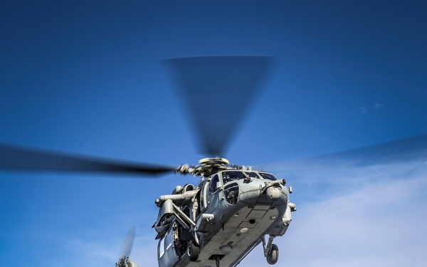USS Iwo Jima Conducts a Replenishment At Sea