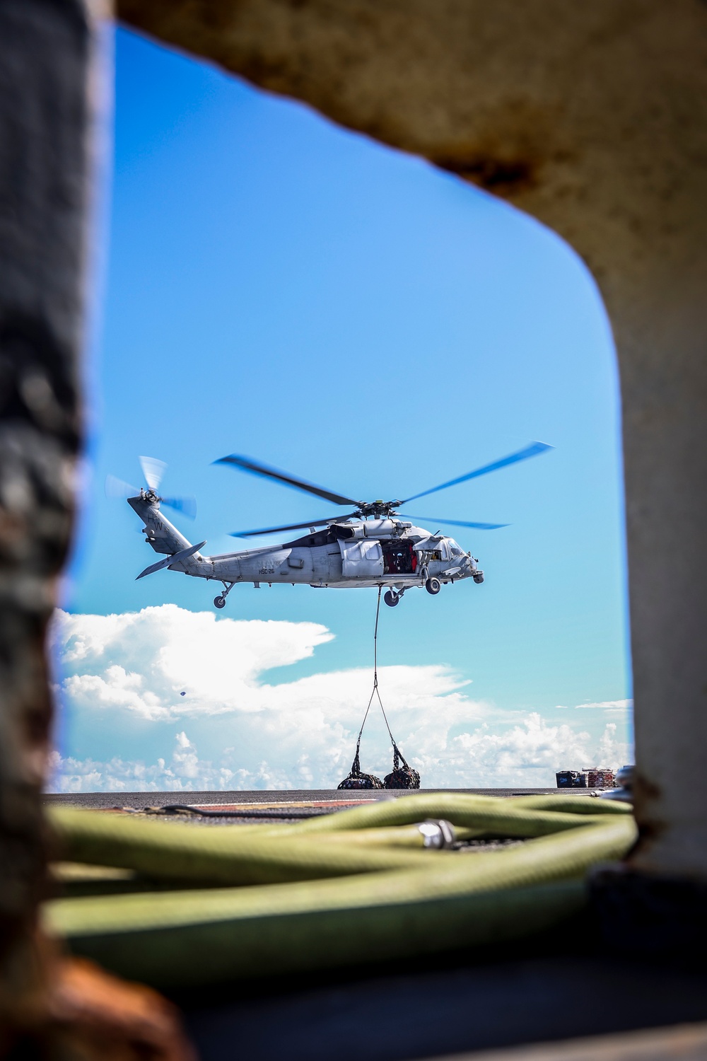 USS Iwo Jima Conducts a Replenishment At Sea
