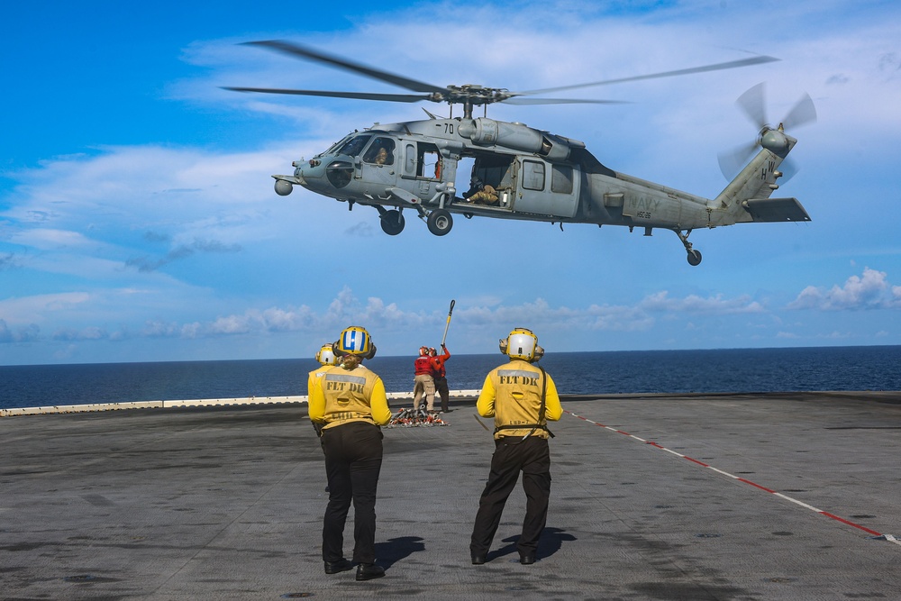 USS Iwo Jima Conducts Replinishment at Sea USS Iwo Jima Conducts Replinishment at Sea