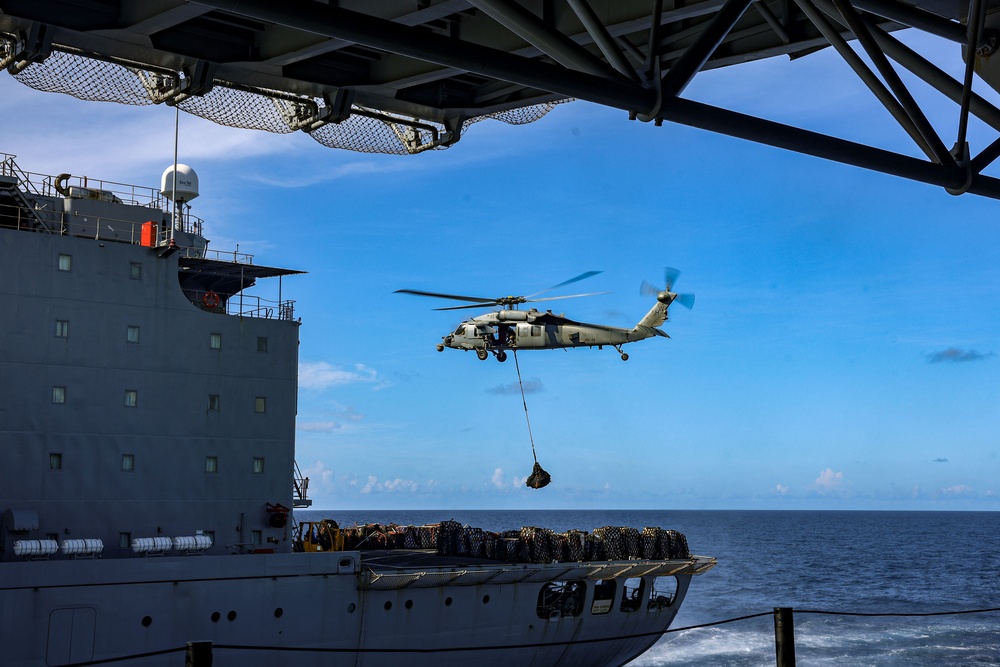 USS Iwo Jima Conducts Replinishment at Sea USS Iwo Jima Conducts Replinishment at Sea