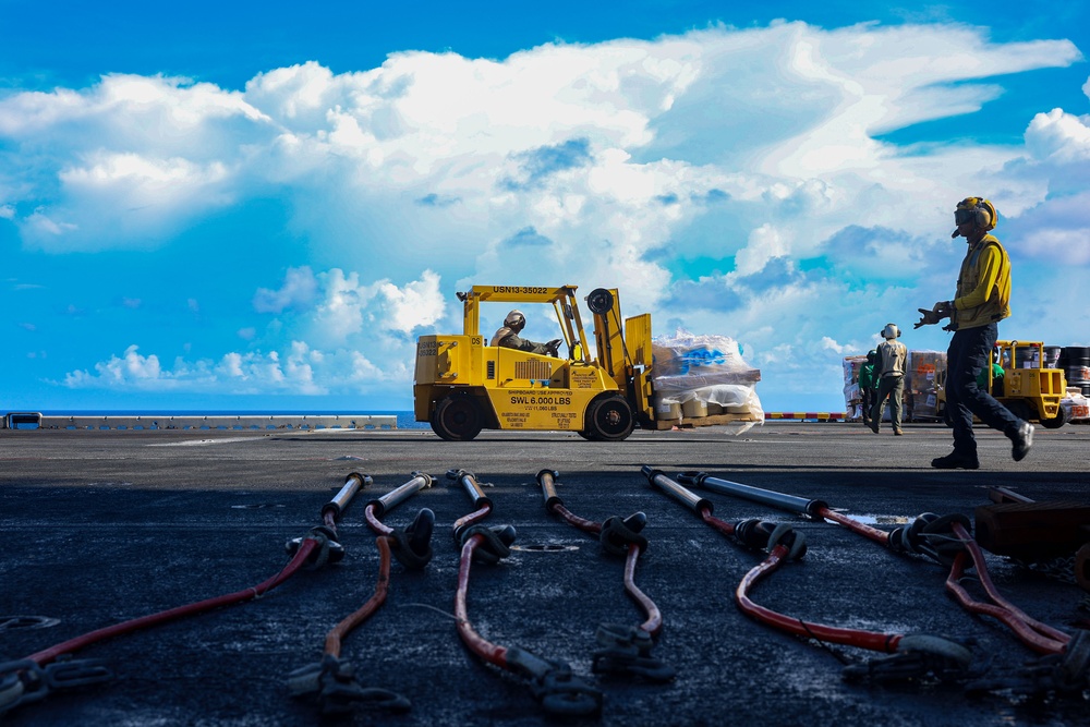 USS Iwo Jima Conducts Replinishment at Sea USS Iwo Jima Conducts Replinishment at Sea