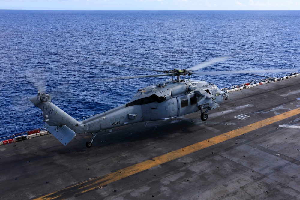 USS Iwo Jima Conducts PHOTOEX for Navy 250