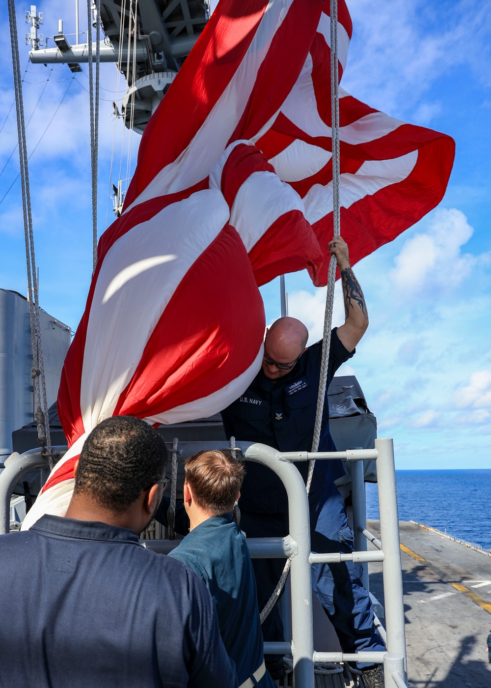 USS Iwo Jima Conducts PHOTOEX for Navy 250