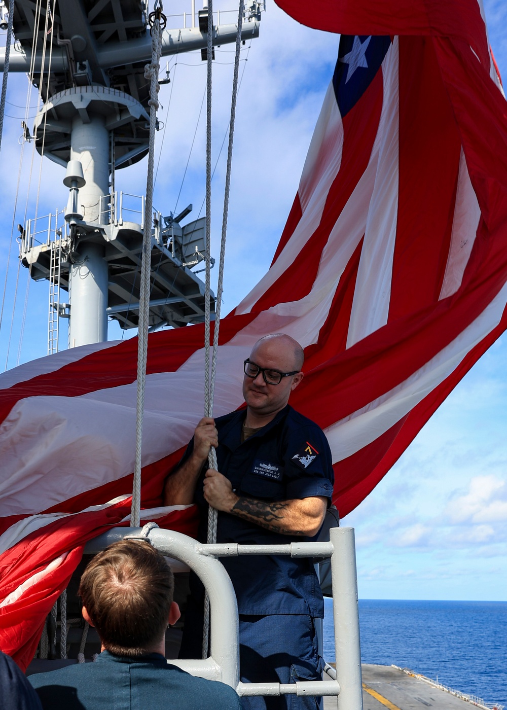 USS Iwo Jima Conducts PHOTOEX for Navy 250