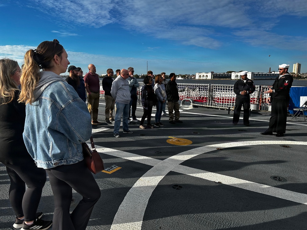 NAVSUP WSS Tours USS Billings as Part of Navy 250th Birthday Celebration in Philadelphia