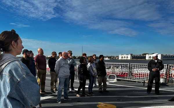 NAVSUP WSS Tours USS Billings as Part of Navy 250th Birthday Celebration in Philadelphia