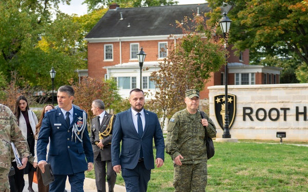 2025 IHOF Inductees Kosovo Minister of Defense HE Ejup Maqedonci , Zambian Army Commander LTG Geoffrey Zyeele visit USAWC