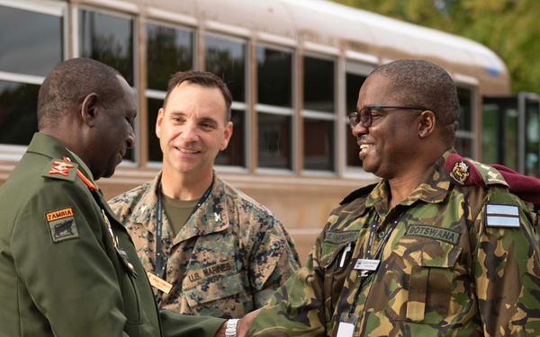 2025 IHOF Inductees Kosovo Minister of Defense HE Ejup Maqedonci , Zambian Army Commander LTG Geoffrey Zyeele visit USAWC