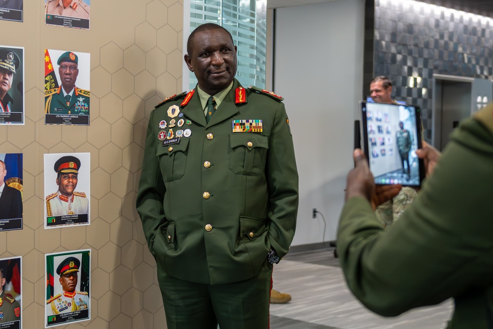 2025 IHOF Inductees Kosovo Minister of Defense HE Ejup Maqedonci , Zambian Army Commander LTG Geoffrey Zyeele visit USAWC