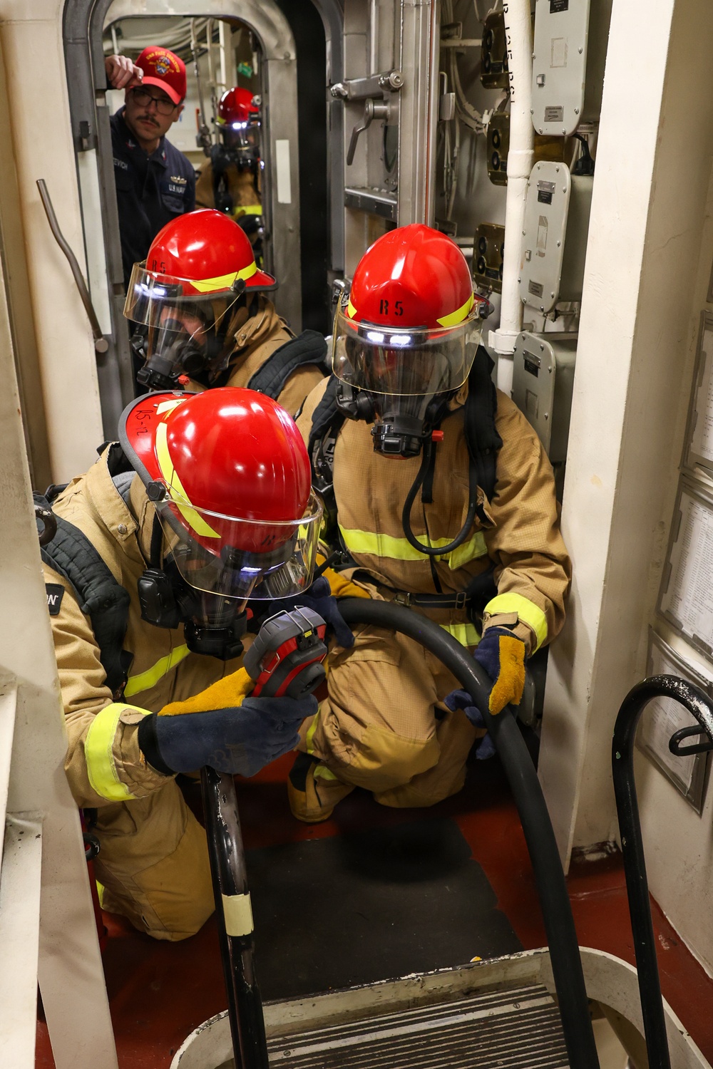 Damage Control Drill aboard the USS Paul Ignatius (DDG 117)